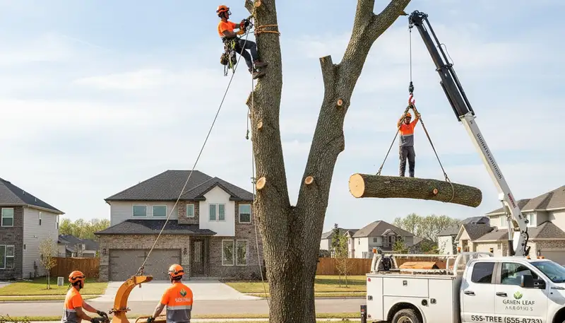 Professional tree removal service trimming desert trees in Phoenix, AZ