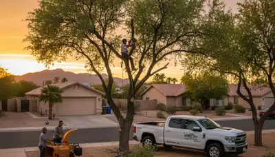Professional tree removal service in Phoenix AZ safely clearing trees for homes and businesses