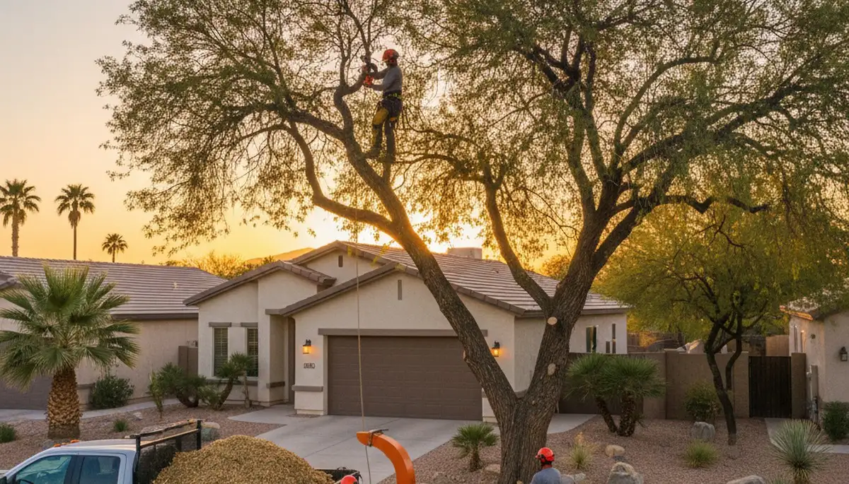 Professional tree removal service in Phoenix AZ by certified arborists