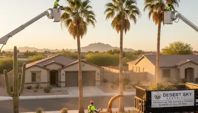 Professional tree removal service in Phoenix AZ by certified arborists