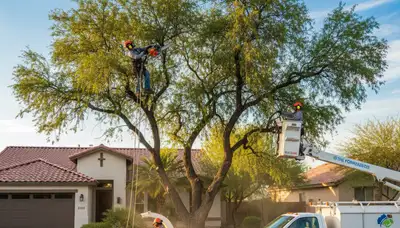 Professional tree removal service in Phoenix AZ by certified arborists