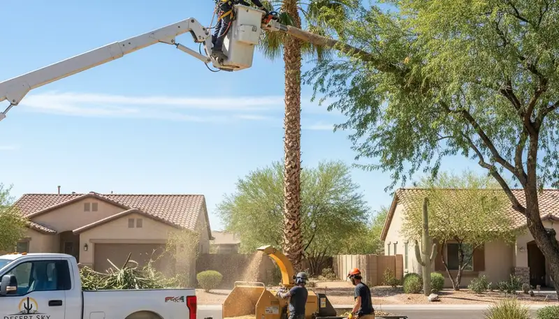 Professional tree removal service in Phoenix AZ by certified arborists