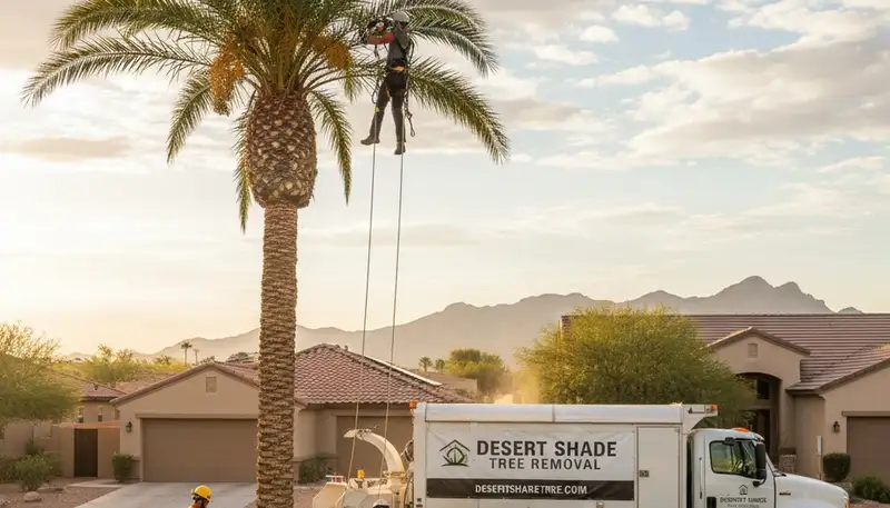 Professional tree removal service in Phoenix AZ by certified arborists