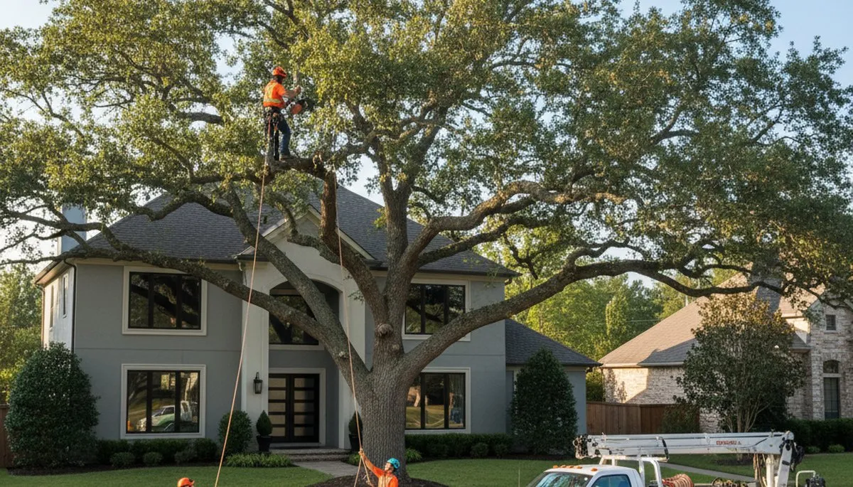 Professional tree trimming service in Phoenix, AZ safely shaping local mesquite and citrus trees