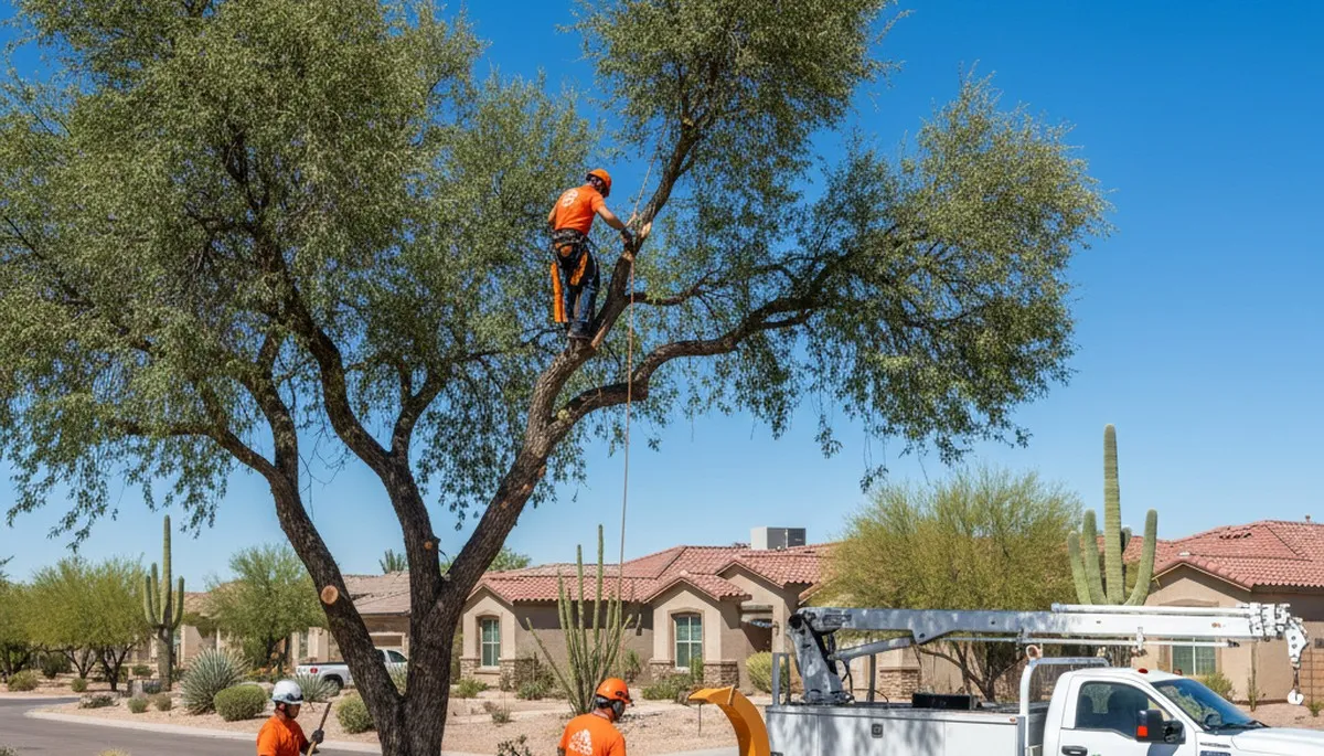 Professional tree removal service in Phoenix AZ by certified arborists