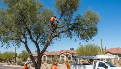 Professional tree removal service in Phoenix AZ by certified arborists