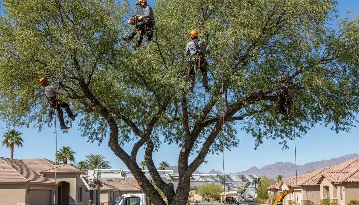 Professional tree removal service in Phoenix AZ by certified arborists at Tree Services in Phoenix