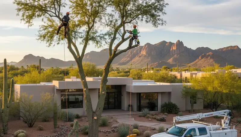 Professional tree removal service in Phoenix AZ by certified arborists