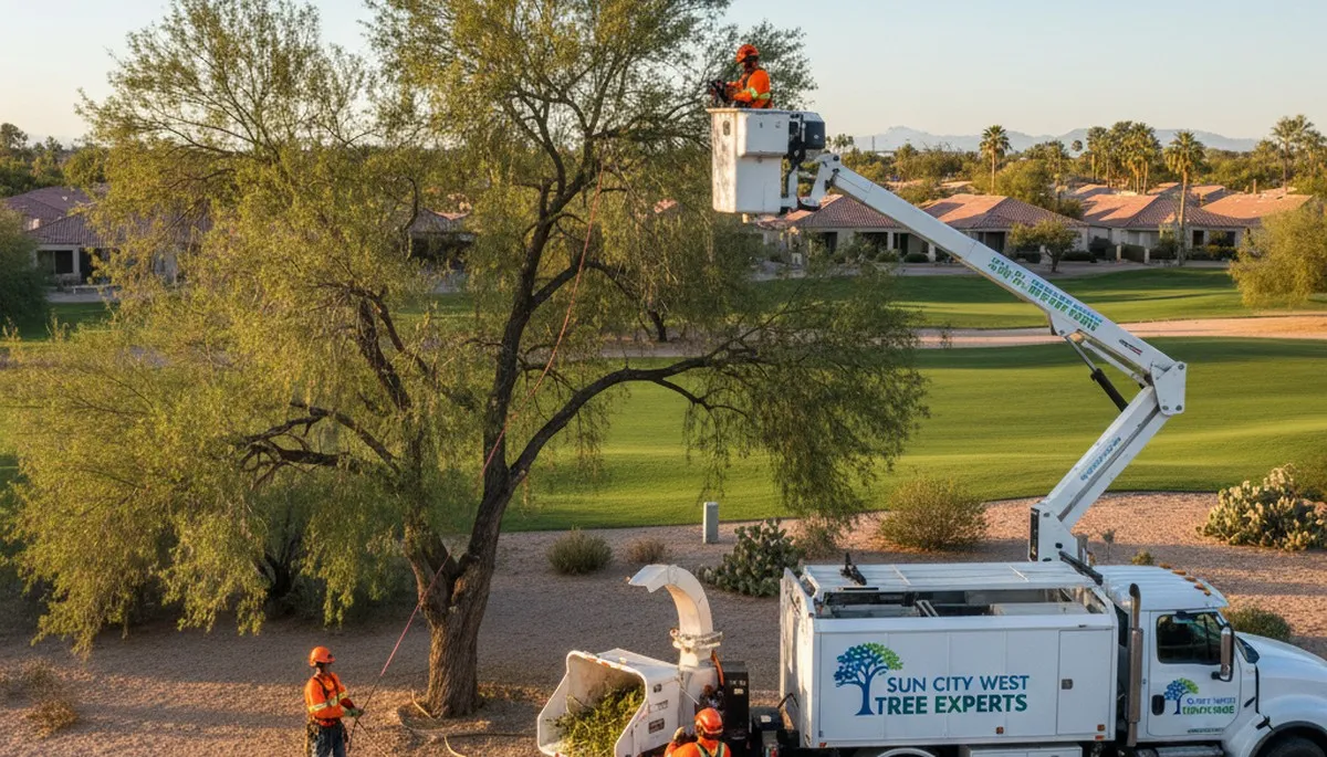 Professional tree removal service in Phoenix AZ by certified arborists