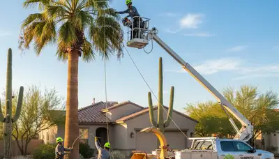 Professional tree removal service in Phoenix AZ by certified arborists