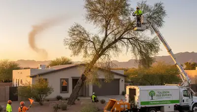 Professional tree removal service in Phoenix AZ by certified arborists