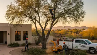 Professional tree removal service in Phoenix AZ by certified arborists at treeservicesinphoenix.com