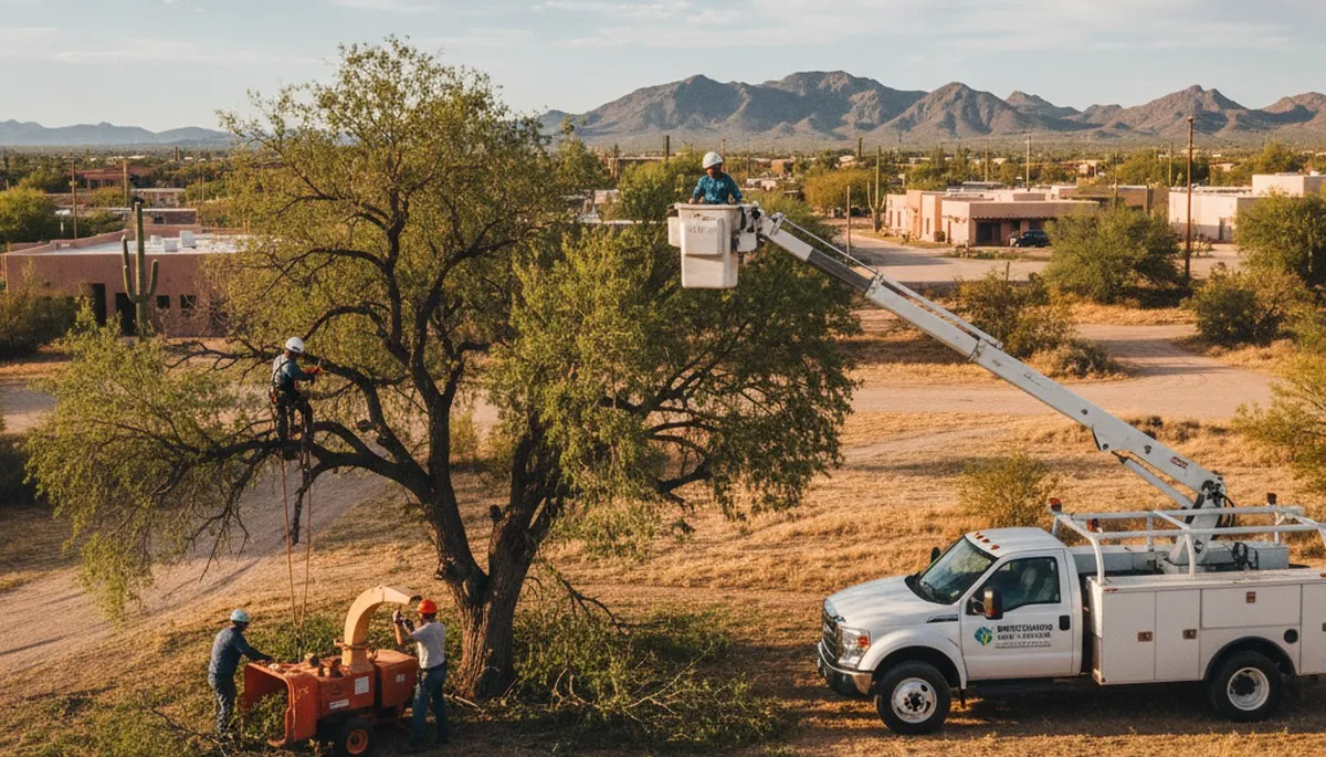 Professional tree removal service in Phoenix AZ by certified arborists
