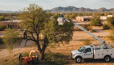 Professional tree removal service in Phoenix AZ by certified arborists