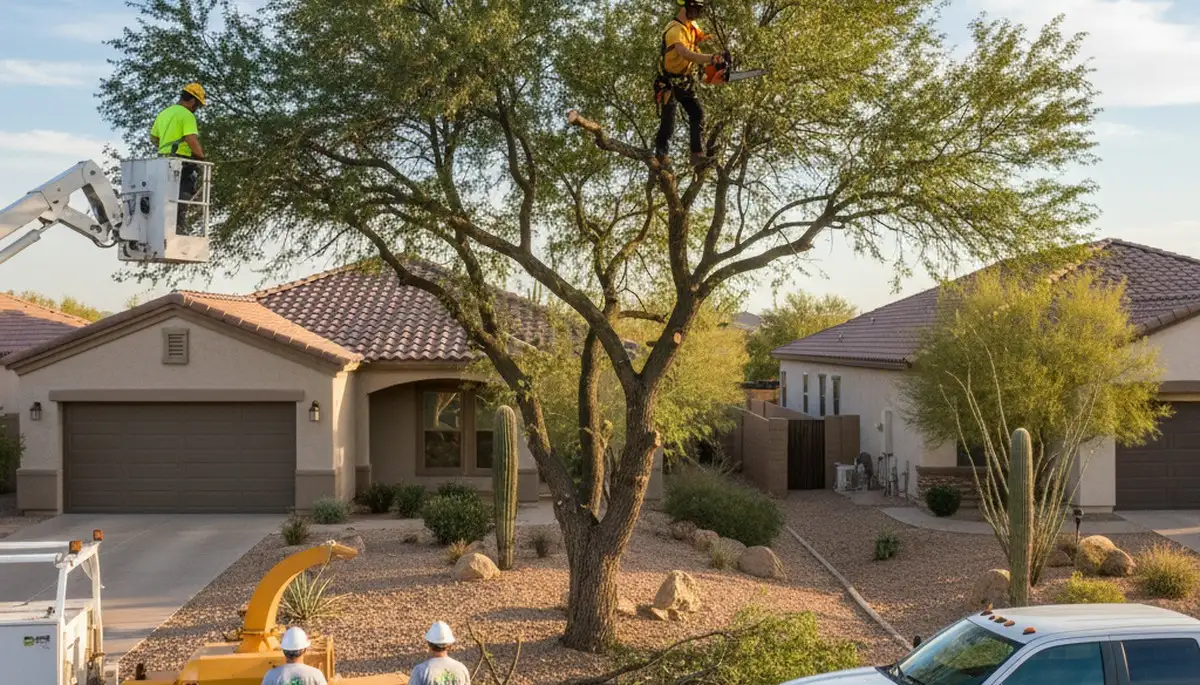 Professional tree removal service in Phoenix AZ by certified arborists